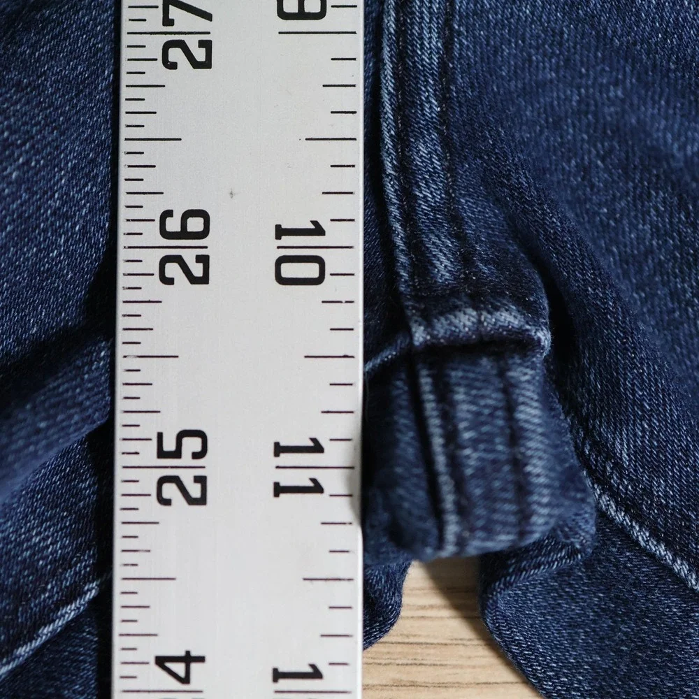 Mott & Bow Jeans Mens 33x32 Dark Blue Staples Slim Denim Stretch Fade Streetwear